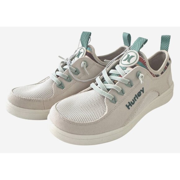 Hurley Castaic Beige Sneaker Size 6 Light Weight NWOB $89 Lace Up - Picture 2 of 12